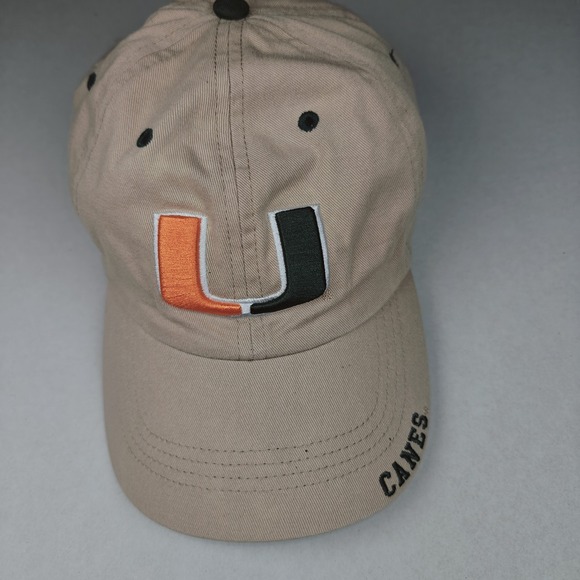 NCAA Miami Hurricanes Canes‎ Mesh Curved Snapback Adjustable Hat Cap Captivating - Picture 1 of 8